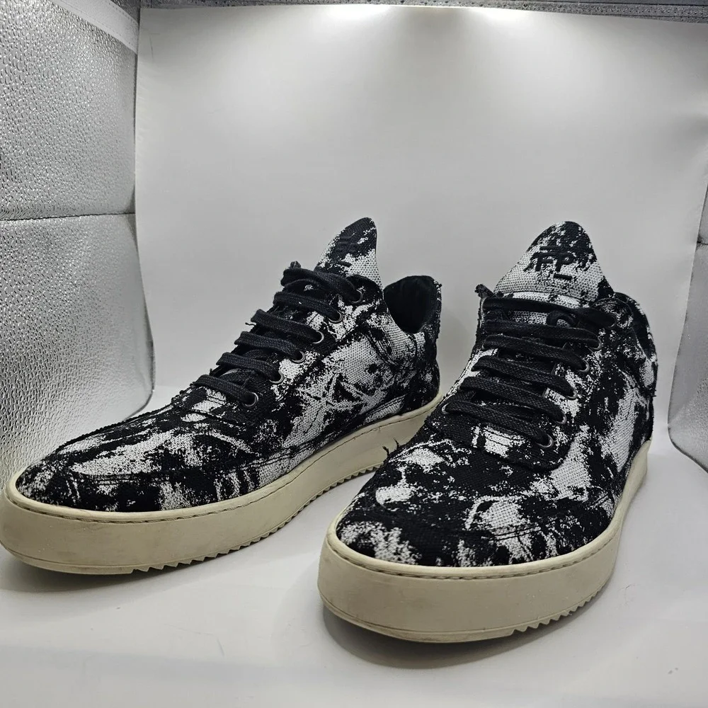 Filling Pieces Low Mondo Ripple Stroke Black Mens 11